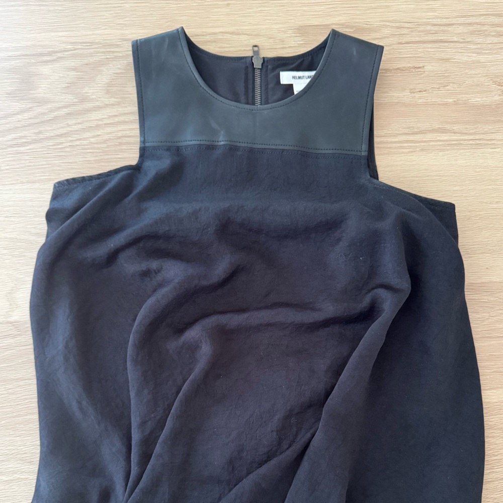 Helmut Lang Black Zippered Garment